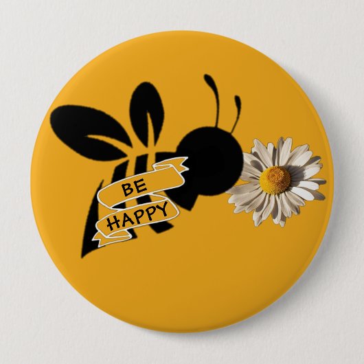 BE HAPPY Button (Voorkant)