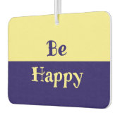 Be Happy Car Luchtverfrisser (geel & marineblauw) (Links)