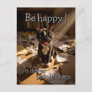 Be Happy Cat – Paper Mess Edition aangekondigd Feestdagenkaart