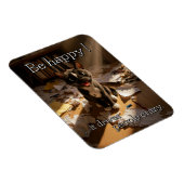 Be Happy Cat – Paper Mess Edition aangekondigd Magneet (Rechterzijde)