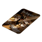 Be Happy Cat – Paper Mess Edition aangekondigd Magneet (Linkerzijde)