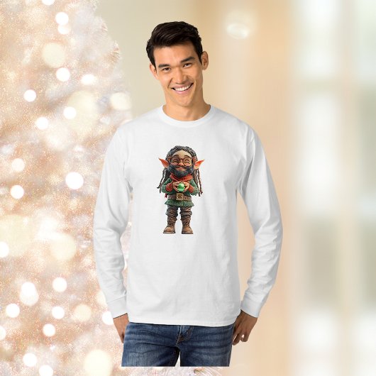 Be Happy Christmas Elf Mannen T-shirt
