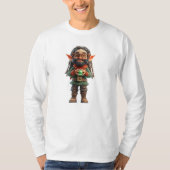 Be Happy Christmas Elf Mannen T-shirt (Voorkant)