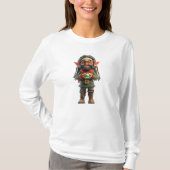 Be Happy Christmas Elf Vrouwen T-shirt (Voorkant)