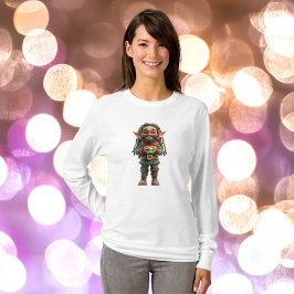 Be Happy Christmas Elf Vrouwen T-shirt