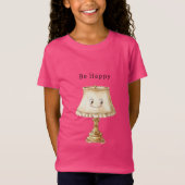 Be Happy Cute Smiling Lamp T-shirt (Voorkant)