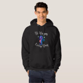 Be Happy Every Day Cute Seahorse Design Motivation Hoodie (Voorkant volledig)
