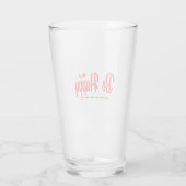 "Be Happy Glass Tumbler – het opheffen van offerte (Achterkant)
