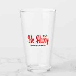 "Be Happy Glass Tumbler – het opheffen van offerte