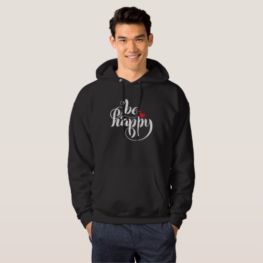 Be Happy   Graphic Hoodie (Voorkant volledig)
