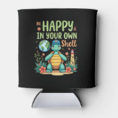 Be Happy In Your Own Shell Turtle Autism Awareness Blikjeskoeler (Voorkant)