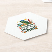 Be Happy In Your Own Shell Turtle Autism Awareness Kartonnen Onderzetters (Schuin)