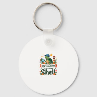 Be Happy In Your Own Shell Turtle Autism Awareness Sleutelhanger