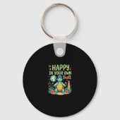 Be Happy In Your Own Shell Turtle Autism Awareness Sleutelhanger (Voorkant)