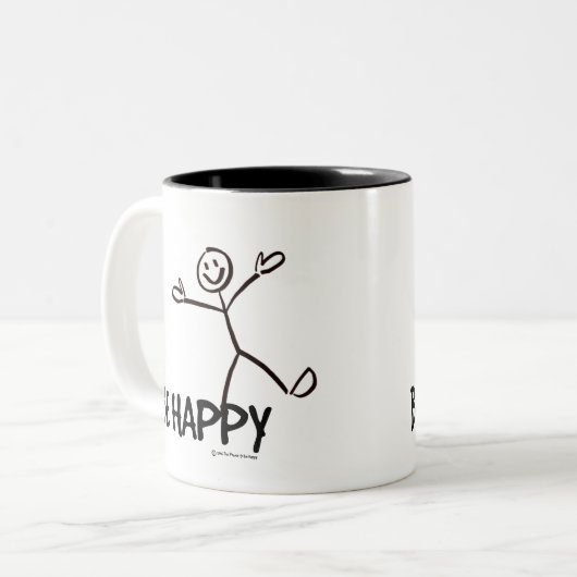 BE HAPPY MOK (Voorkant links)