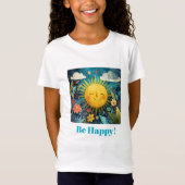 Be Happy! Smiling Sun, T-shirt (Voorkant)