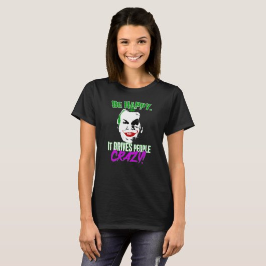 Be Happy T-shirt (Voorkant volledig)