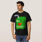 Be Happy With Apple Design T-shirts By Will Power (Voorkant volledig)