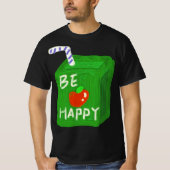 Be Happy With Apple Design T-shirts By Will Power (Voorkant)