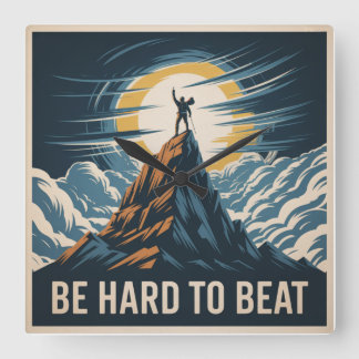 Be Hard To Beat Vierkante Klok