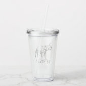 Be Heard Cute Elephant Acryl Drinkbeker (Achterkant)