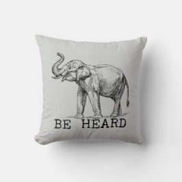 Be Heard Cute Elephant Kussen