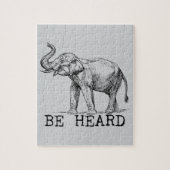 Be Heard Cute Elephant Legpuzzel (Verticaal)