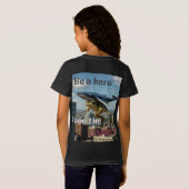 BE HERO FACE THE DANGER T-SHIRT (Achterkant volledig)