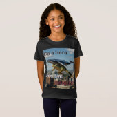 BE HERO FACE THE DANGER T-SHIRT (Voorkant volledig)