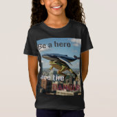 BE HERO FACE THE DANGER T-SHIRT (Voorkant)
