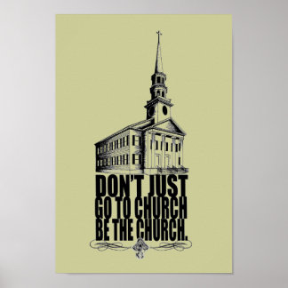 BE het kerkposter Poster