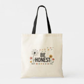 Be Honest Floral Tote Bag Pink Yellow Green Flower (Achterkant)
