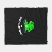 Be HopTimistic | Funny Frog Lover | Kikkikker Fleece Deken (Voorkant (Horizontaal))