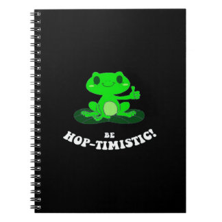 Be HopTimistic | Funny Frog Lover | Kikkikker Notitieboek
