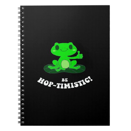 Be HopTimistic | Funny Frog Lover | Kikkikker Notitieboek (Voorkant)