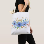 Be Humble and Kind-monogram op de achterkant Tote Bag (Dichtbij)