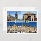 BE Ieper - Lakenhal, in Flanders Fields Museum - Briefkaart (Voorkant / Achterkant)