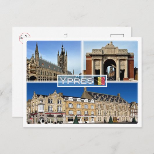 BE Ieper - Lakenhal, in Flanders Fields Museum - Briefkaart (Voorkant / Achterkant)