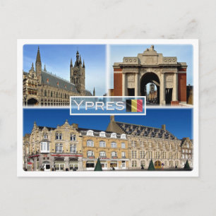 BE Ieper - Lakenhalle, in Flanders Fields Museum - Briefkaart