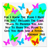 BE INSPIRED JEREMIAH 29:11 FOTO AFDRUK (Voorkant)