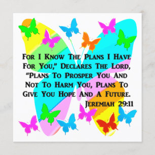 BE INSPIRED JEREMIAH 29:11 KAART