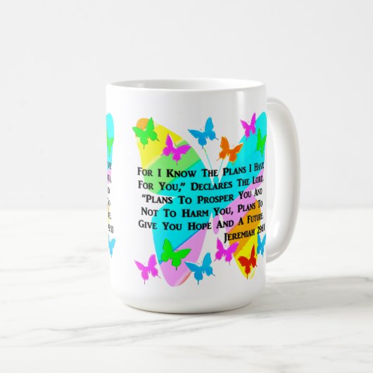 BE INSPIRED JEREMIAH 29:11 KOFFIEMOK (Voorkant rechts)