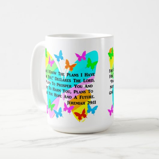 BE INSPIRED JEREMIAH 29:11 KOFFIEMOK (Voorkant links)