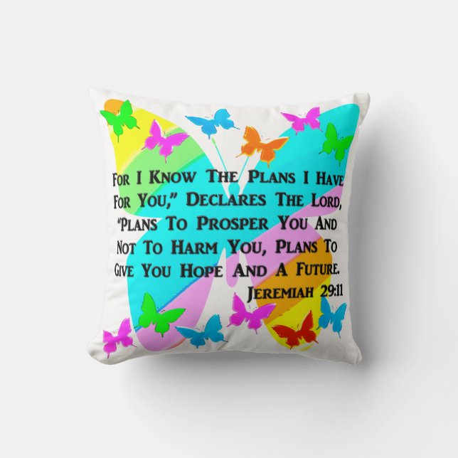 BE INSPIRED JEREMIAH 29:11 KUSSEN (Voorkant)