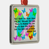 BE INSPIRED JEREMIAH 29:11 METALEN ORNAMENT (Rechts)