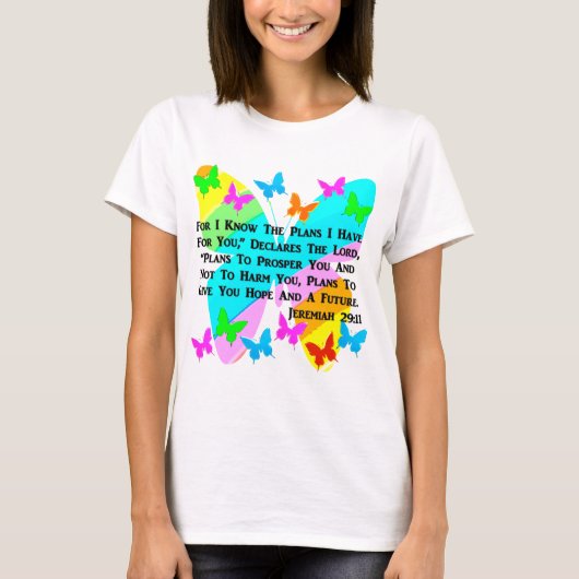 BE INSPIRED JEREMIAH 29:11 T-SHIRT (Voorkant)