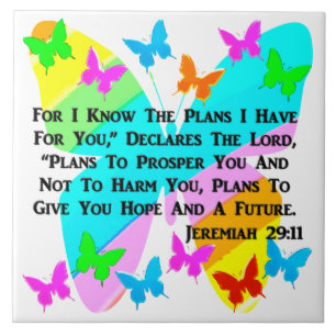 BE INSPIRED JEREMIAH 29:11 TEGELTJE