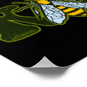 BE inspirerend motivatie bijen Poster (Hoek)