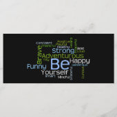 BE Inspirerend Word Cloud Bladwijzer (Achterkant)