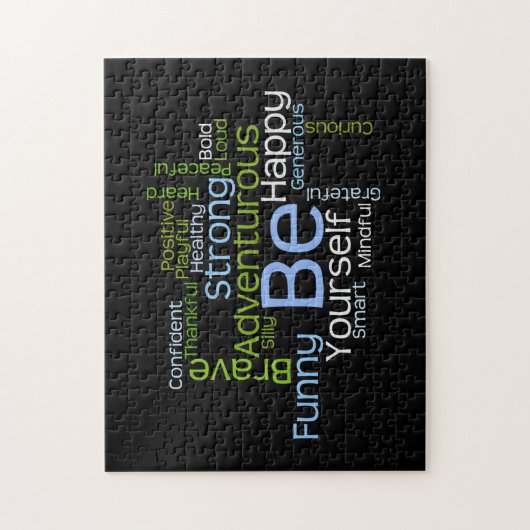 BE Inspirerend Word Cloud Legpuzzel (Verticaal)